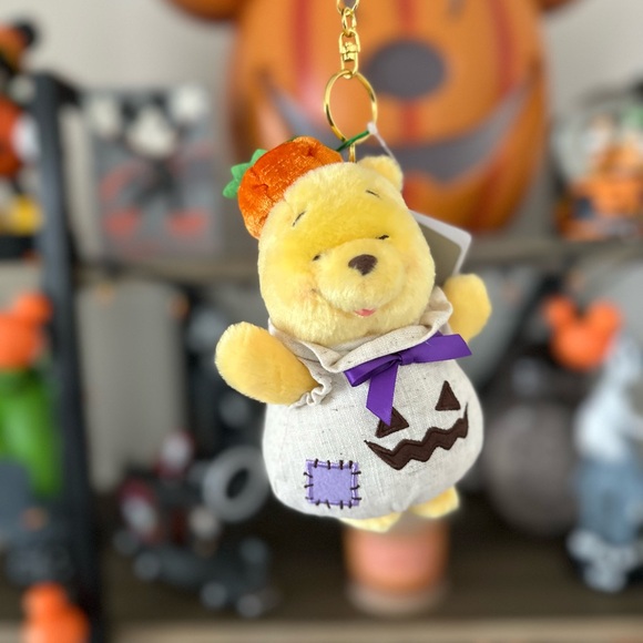 Disney Accessories - NWT Tokyo Disney Halloween 2025 Winnie the Pooh Candy Costume Plush Keychain